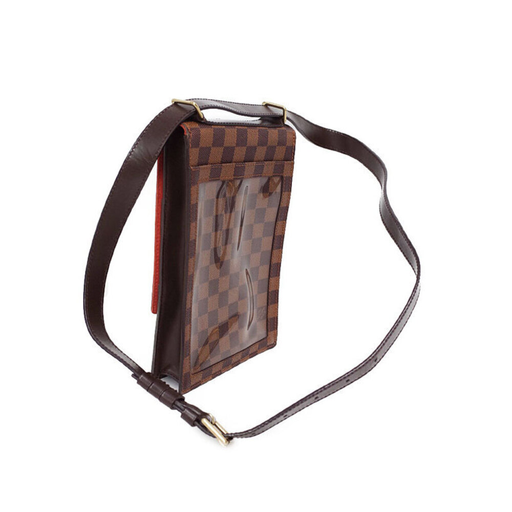Louis Vuitton Brown Ebene Shoulder Portobello Bag Damier